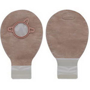 New Image 2-Piece Mini Drainable Pouch 1-3/4", Lock N Roll, Beige - Homeline Medical