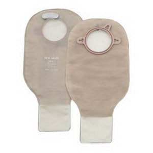 New Image 2-Piece Drainable Pouch 2-1/4" with Filter, Transparent - Homeline Medical