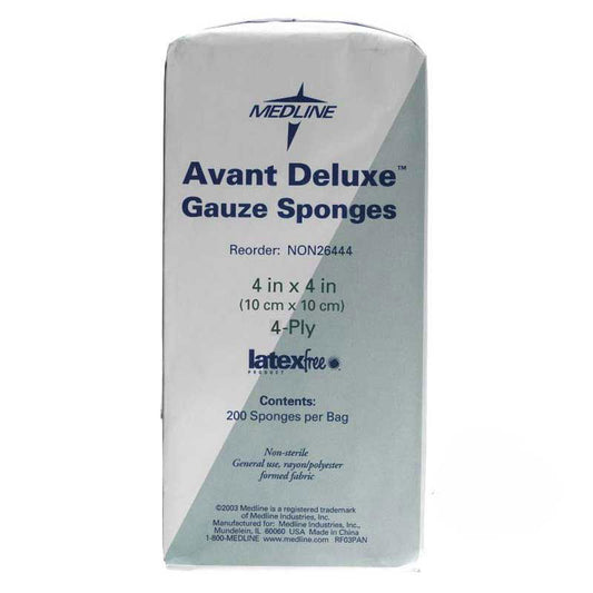 Avant Deluxe Non-Sterile Gauze Sponges, 4" x 4", 4-Ply - Homeline Medical