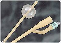 BARDIA 2-Way Silicone-Elastomer Coated Latex Foley Catheter 18 Fr 5 cc - Homeline Medical