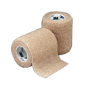 Coban Non-Sterile Self-Adherent Wrap 4" x 5 yds., Tan - Homeline Medical