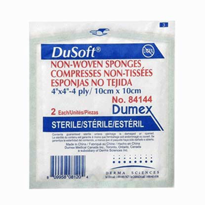 DuSoft Non-Sterile Non-Woven Sponge, 4" x 4", 4-Ply - Homeline Medical