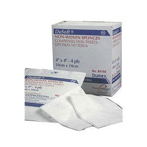 Dusoft Sterile Non-Woven Sponge 4" x 4", 4-Ply - Homeline Medical