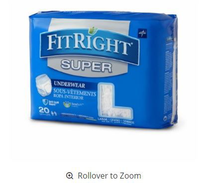 FitRight Super Protective Underwear, Large 40"-56" - Homeline Medical