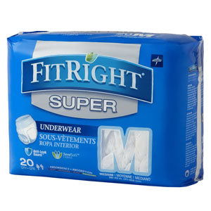 FitRight Super Protective Underwear, Medium  28" - 40" - Homeline Medical