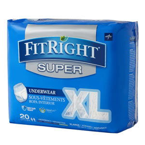 FitRight Super Protective Underwear, X-Large 56" - 68" - Homeline Medical