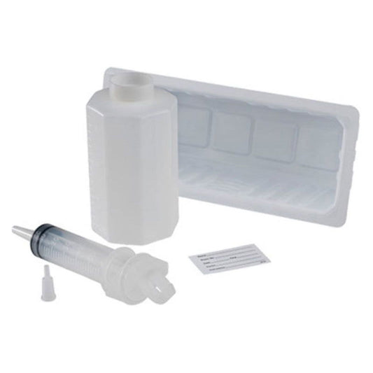 Kangaroo Irrigation Kit, 60cc ENFit Piston Syringe, 500cc Container and Basin - Homeline Medical