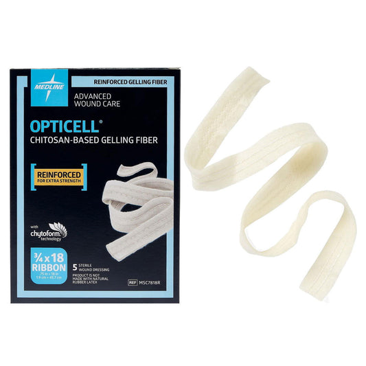 Opticell Gelling Fiber Wound Dressing, 0.75" x 18" - Homeline Medical