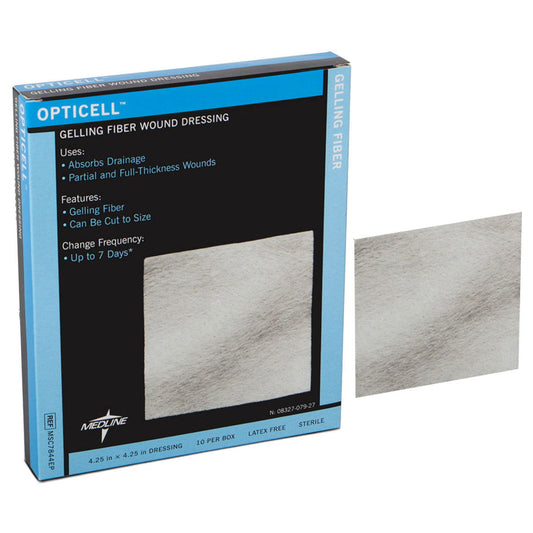 Opticell Gelling Fiber Wound Dressing, 4.25" x 4.25" - Homeline Medical