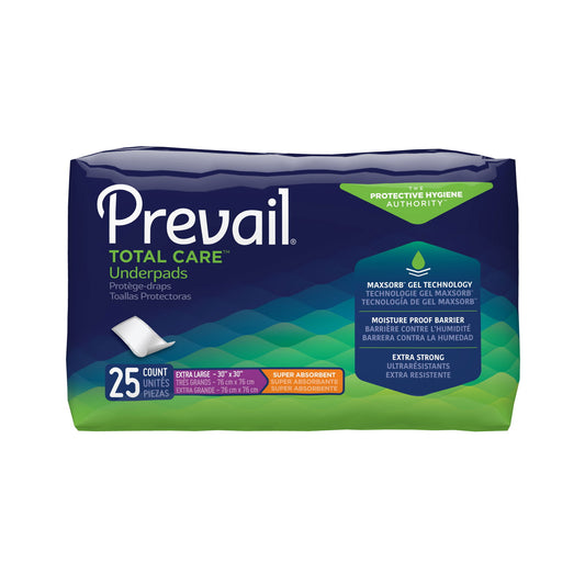 Prevail Super Absorbent Underpad X-Large - 30" x 30" - REPLACES FQUP100 - Homeline Medical
