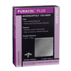 Puracol Plus Collagen Dressing 2" x 2.2" - Homeline Medical