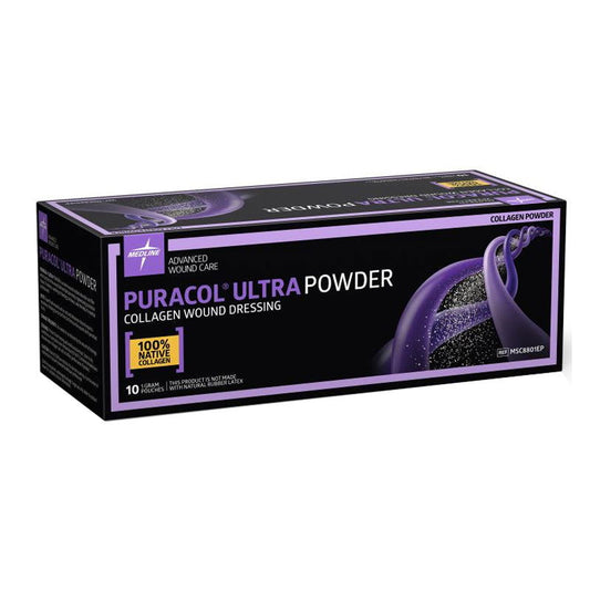 Puracol Ultra Powder Collagen Wound Dressing, 1 g Packet - Homeline Medical