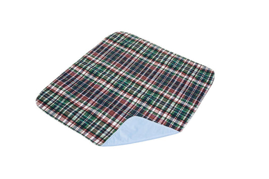 Quik-Sorb Plaid Top Bed Pad, 34" x 36" - Homeline Medical