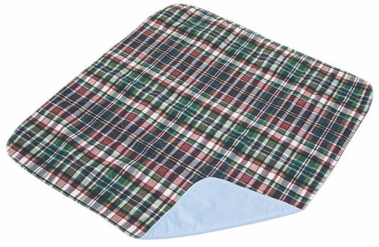 Quik-Sorb Plaid Top Bed/Sofa Pad, 24" x 36" - Homeline Medical